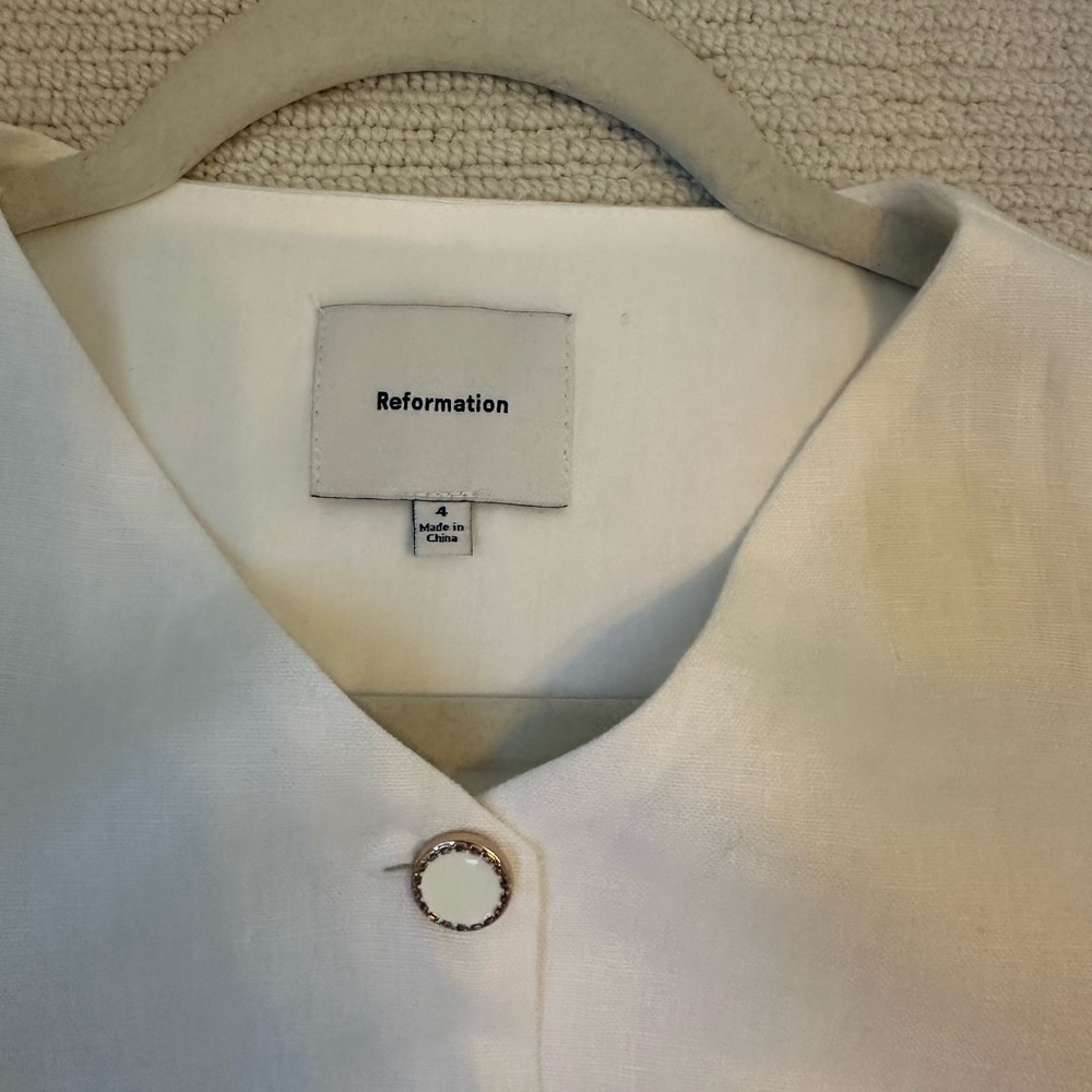 Reformation Cream Button-Detail Set - Picture 5 of 6